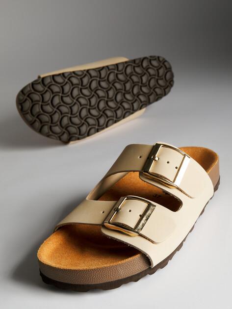 BIO GREEN Flip-flops (natural nubuck)
