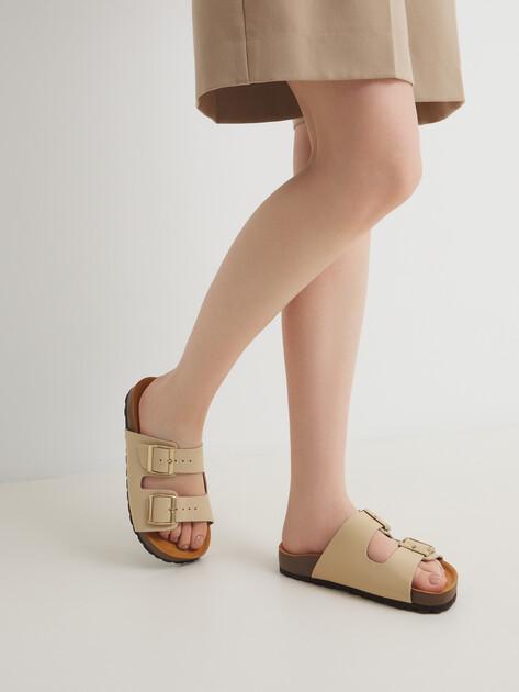 BIO GREEN Flip-flops (natural nubuck)