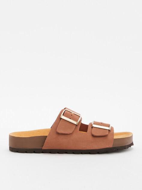 BIO GREEN Flip-flops (natural nubuck)