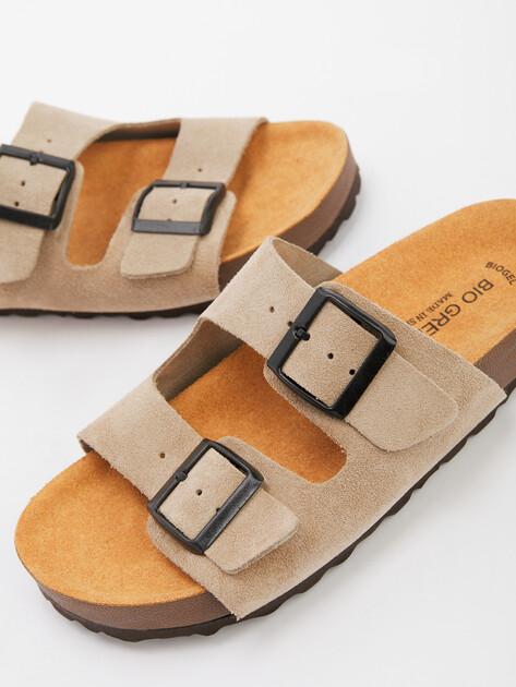 BIO GREEN Flip-flops (natural suede)