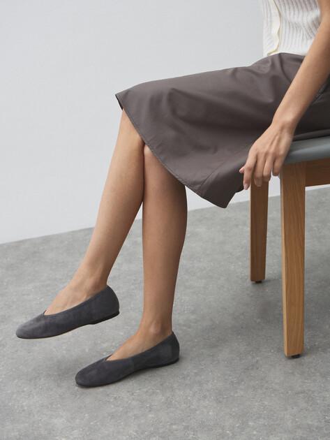 TENDANCE Ballet flats (natural suede)
