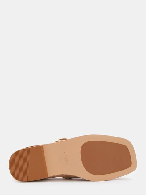 TENDANCE Mary Jane ballet flats (natural suede)