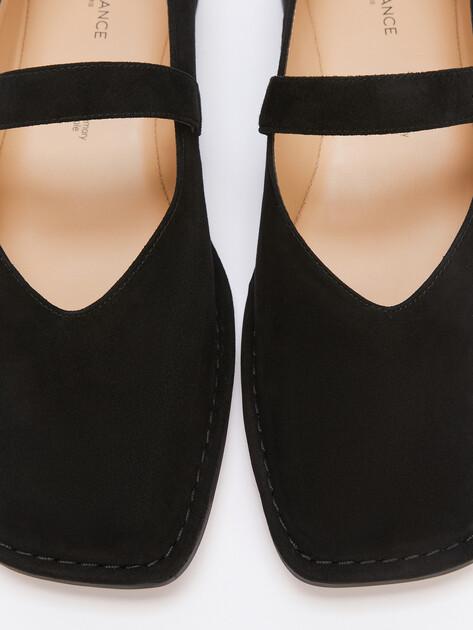 TENDANCE Mary Jane ballet flats (natural suede)