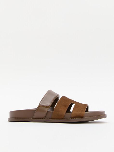 TENDANCE Slippers (genuine suede/genuine leather)