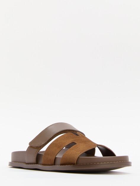 TENDANCE Slippers (genuine suede/genuine leather)