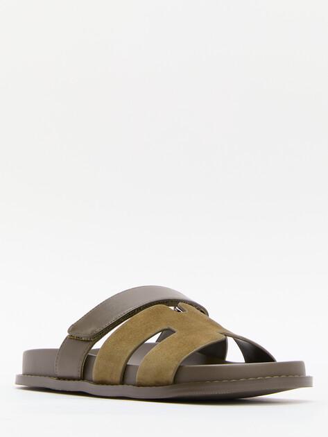 TENDANCE Slippers (genuine suede/genuine leather)