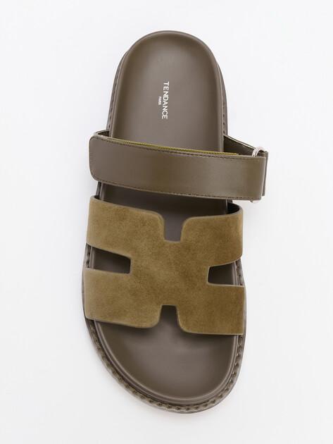 TENDANCE Slippers (genuine suede/genuine leather)