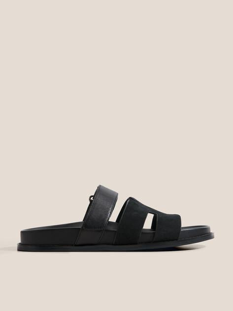 TENDANCE Slippers (genuine suede/genuine leather)
