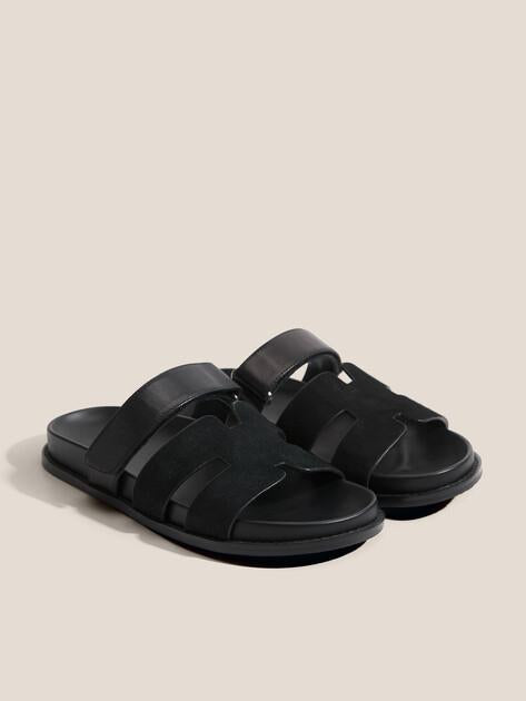 TENDANCE Slippers (genuine suede/genuine leather)