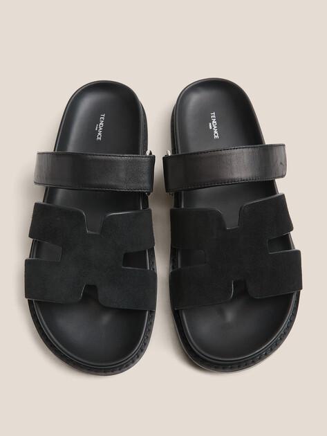 TENDANCE Slippers (genuine suede/genuine leather)