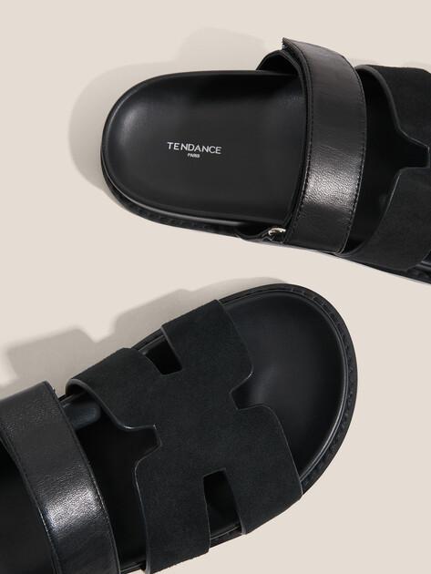 TENDANCE Slippers (genuine suede/genuine leather)