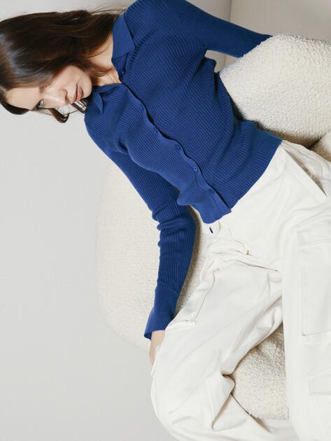 MAISON DAVID Cardigan (natural wool/silk/acrylic)