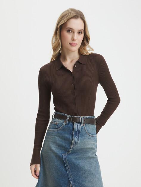 MAISON DAVID Cardigan (natural wool/silk/acrylic)