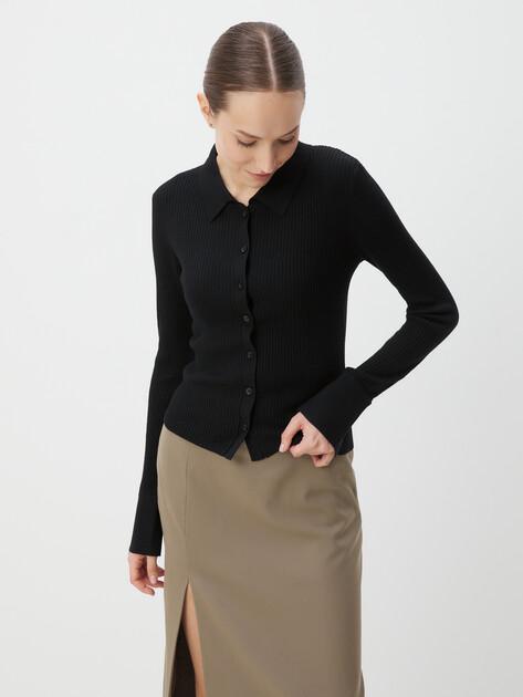MAISON DAVID Cardigan (natural wool/silk/acrylic)