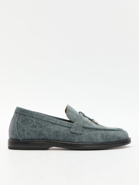 TENDANCE Loafers (cotton/genuine leather sole)