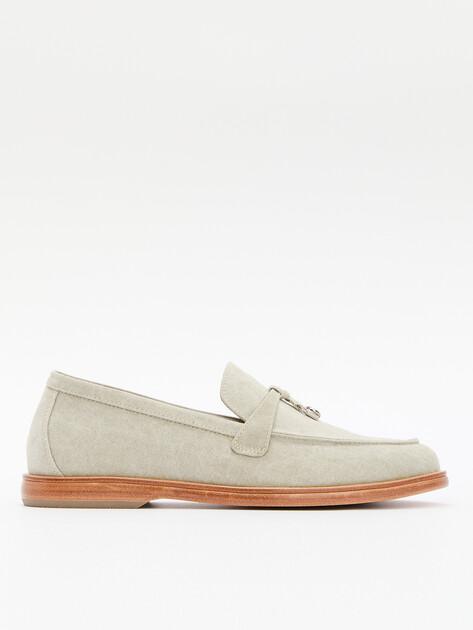 TENDANCE Loafers (cotton/genuine leather sole)