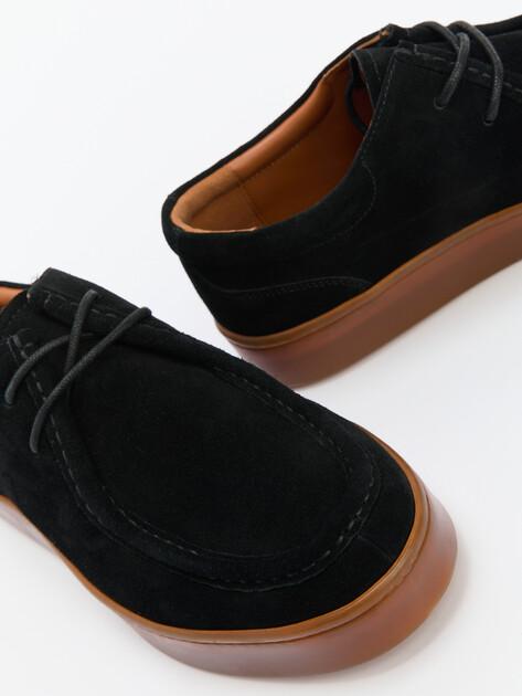 MAISON DAVID Low shoes (natural suede/natural rubber sole)