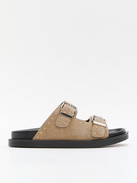 TENDANCE Slippers (natural suede)