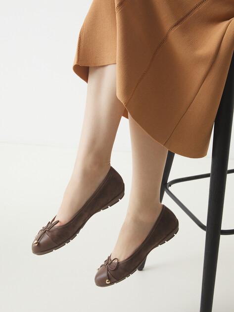 TENDANCE Ballet flats (genuine suede/genuine leather)
