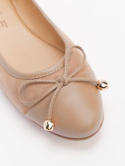 TENDANCE Ballet flats (genuine suede/genuine leather)