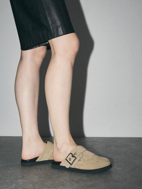 TENDANCE Slippers (natural suede)