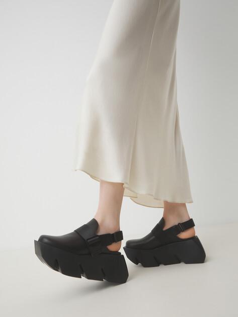 UNITED NUDE Bull Mule Sandals (genuine leather/textile)