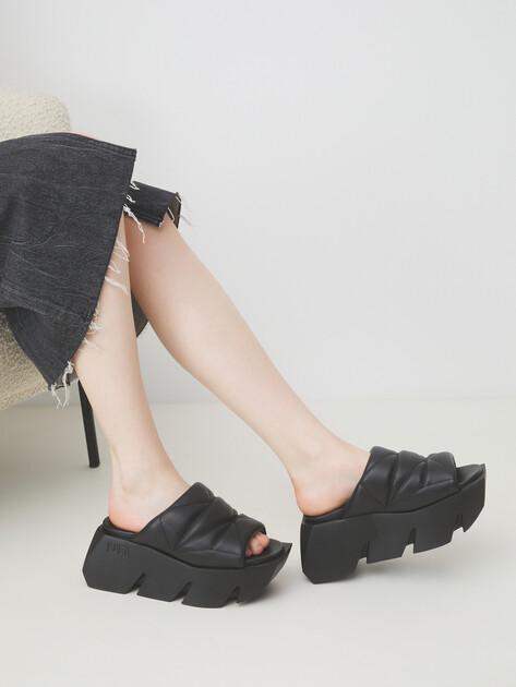 UNITED NUDE Bull Puffy Flip-Flops (Genuine Leather)