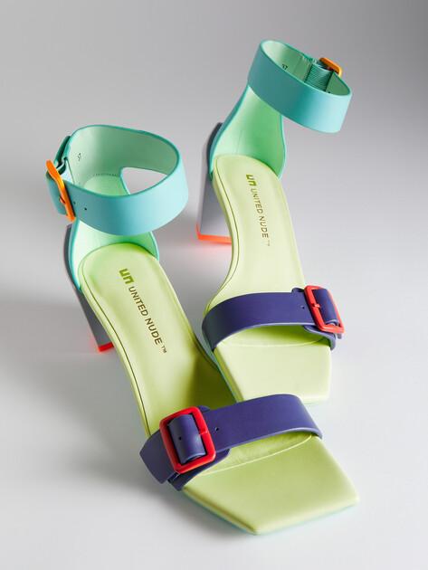 UNITED NUDE Gem Keiko Mid Sandals (genuine leather)