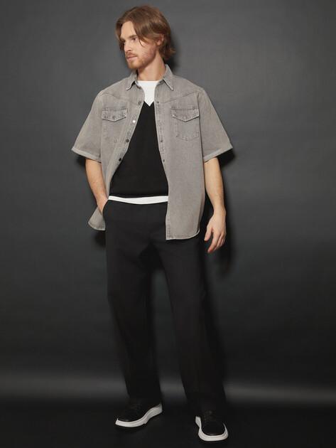 MAISON DAVID Denim Shirt (Cotton/Polyester)