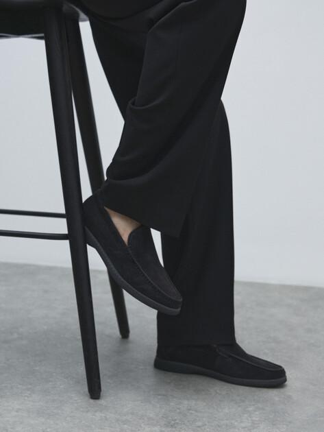 TENDANCE Loafers (genuine suede/genuine leather)
