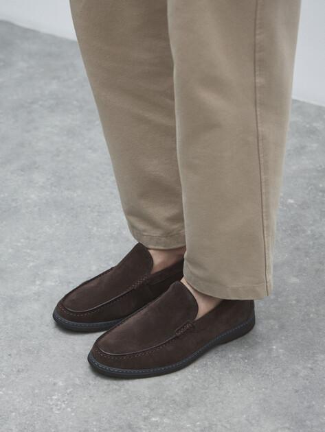 TENDANCE Loafers (genuine suede/genuine leather)