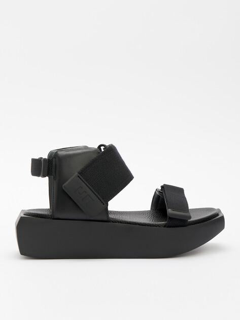 UNITED NUDE Wa Puffy Lo Sandals (genuine leather/textile)