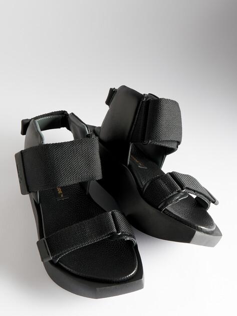 UNITED NUDE Wa Puffy Lo Sandals (genuine leather/textile)