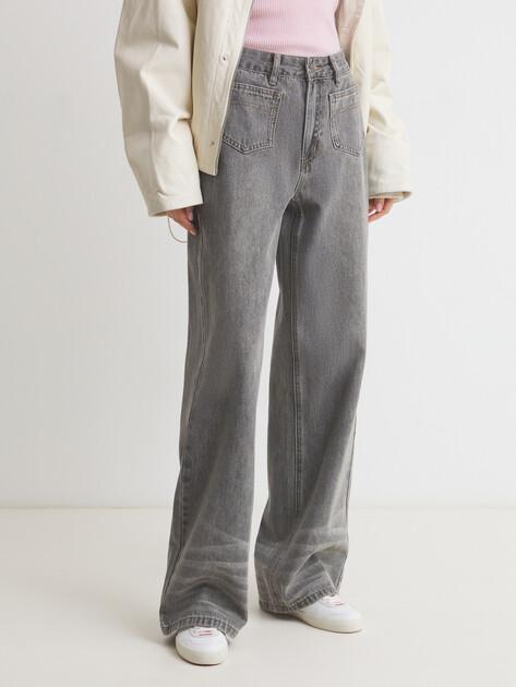 MAISON DAVID Wide-leg jeans (cotton/polyester)
