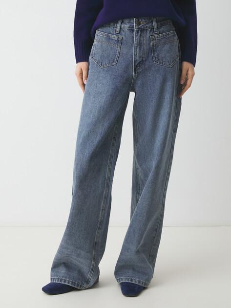 MAISON DAVID Wide-leg jeans (cotton/polyester)