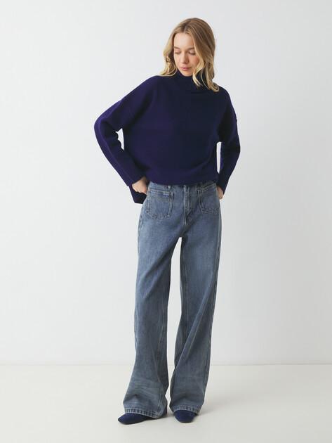 MAISON DAVID Wide-leg jeans (cotton/polyester)