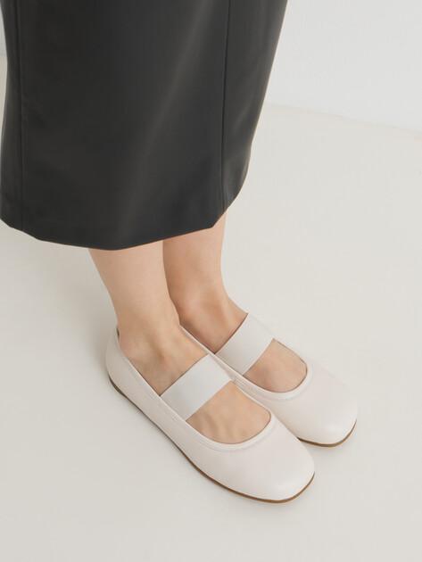TENDANCE Mary Jane ballet flats (genuine leather)