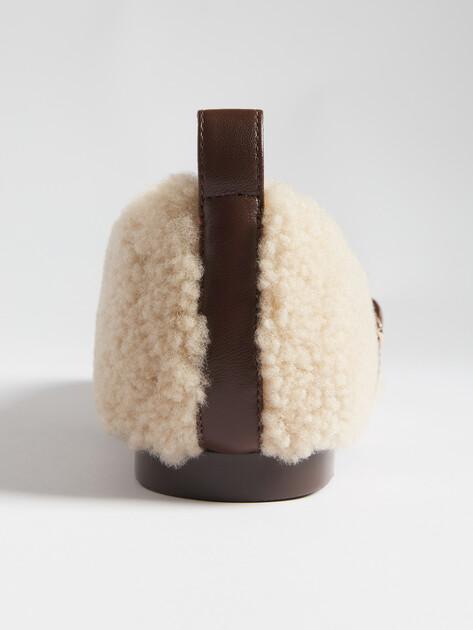 TENDANCE Mary Jane ballet flats (natural fur/genuine leather)