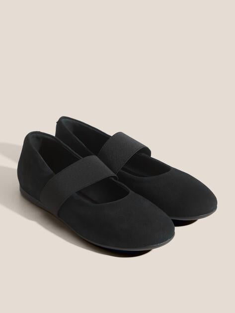 TENDANCE Mary Jane ballet flats (natural suede)