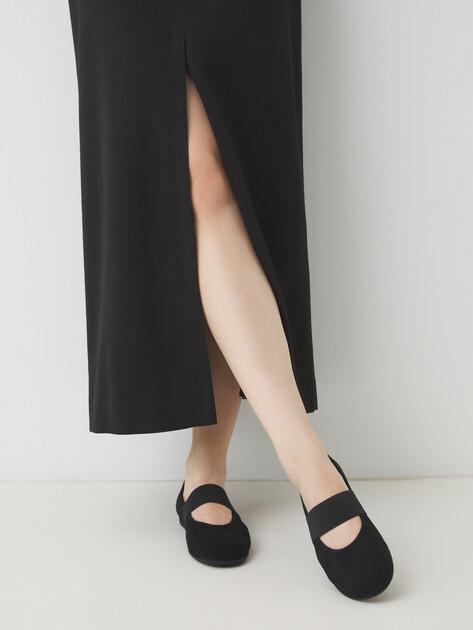 TENDANCE Mary Jane ballet flats (natural suede)