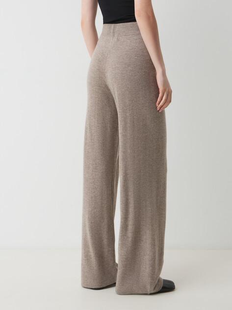 MAISON DAVID Wide-leg trousers (natural wool/cashmere)