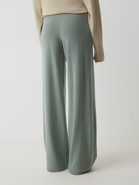 MAISON DAVID Wide-leg trousers (natural wool/cashmere)