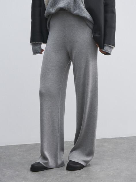 MAISON DAVID Wide-leg trousers (viscose/wool)
