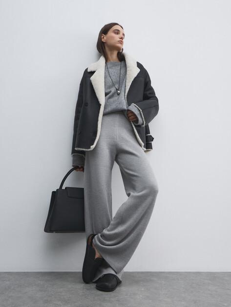MAISON DAVID Wide-leg trousers (viscose/wool)