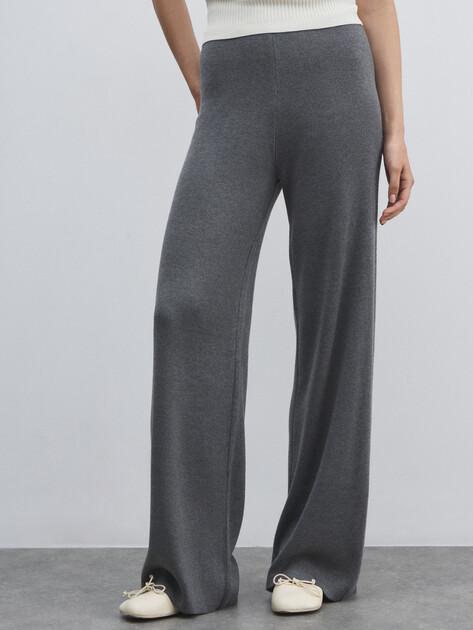 MAISON DAVID Wide-leg trousers (viscose/wool)