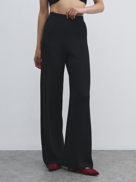 MAISON DAVID Wide-leg trousers (viscose/wool)