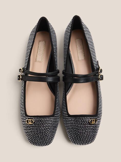 LIU∙JO Mary Jane ballet flats BRIGITTE 06 (faux suede/genuine leather)