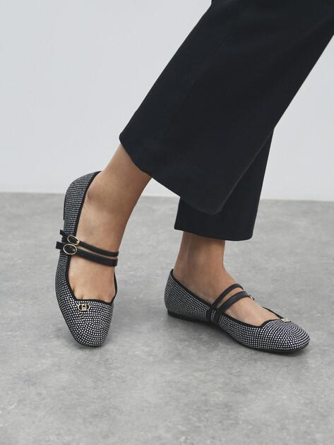 LIU∙JO Mary Jane ballet flats BRIGITTE 06 (faux suede/genuine leather)