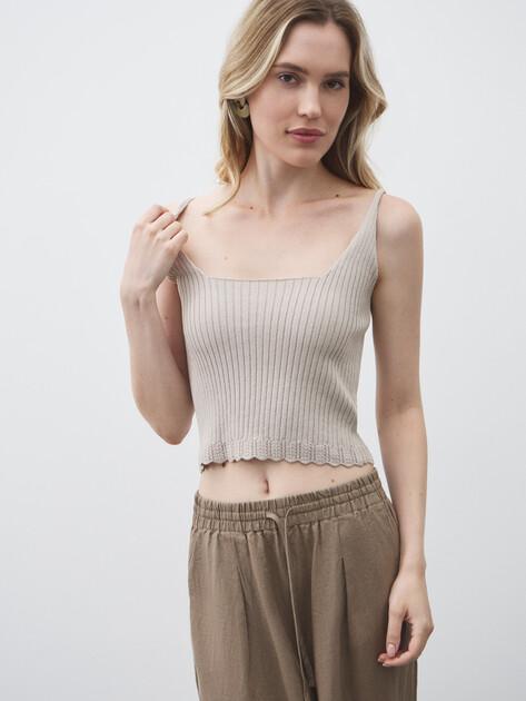 MAISON DAVID Top (viscose/nylon)