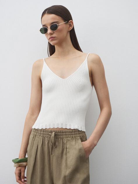 MAISON DAVID Top (viscose/nylon)